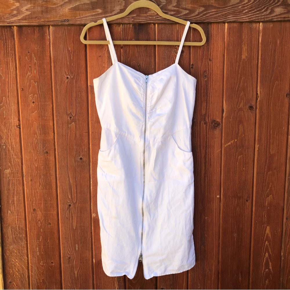 White summer midi dress